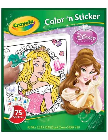 coloring book with stickers album princess disney B&S04-0202 Crayola | Futurartshop.com