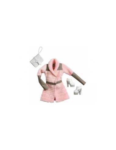 Look Glamour Barbie Vestito rosa con pelliccia MATCFX92/CFX95 Mattel | Futurartshop.com