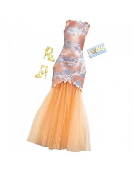 Look Glamour Barbie Vestito arancione lungo MATCFX92/CFX97 Mattel | Futurartshop.com