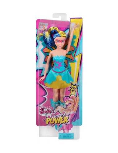 super Barbie princess dress with blue and yellow hair MATCDY65/CDY67 Mattel | Futurartshop.com