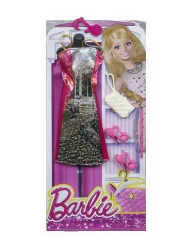 Barbie look glamour vestito lungo con fantasia  MATCFX92/CFX99 Mattel | Futurartshop.com