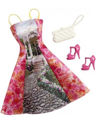 Barbie look glamour vestito lungo con fantasia  MATCFX92/CFX99 Mattel | Futurartshop.com