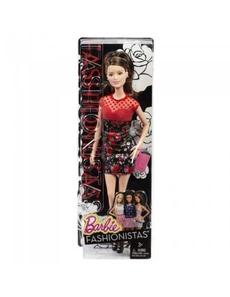 Barbie fashionistas with black and red dress with flowers MATBCN36/CFG15 Mattel | Futurartshop.com