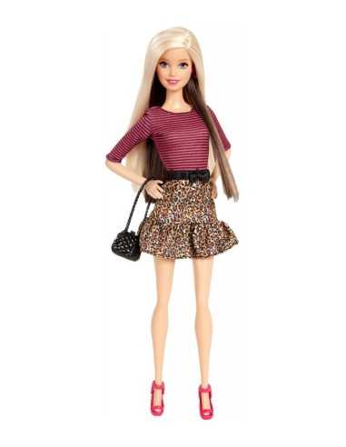 barbie fashionistas con maglietta a righe e gonna leopardata MATBCN36/CJY40 Mattel | Futurartshop.com