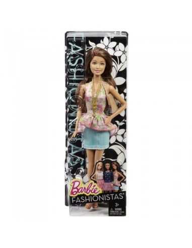 Barbie bambola con top fantasia e gonna di jeans MATBCN36/CFG14 Mattel | Futurartshop.com