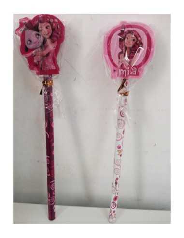 pencil with Eraser Mia and Me 2 models ACC0003249 Accademia | Futurartshop.com