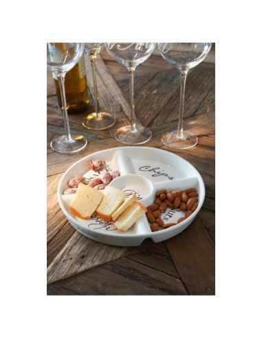 Antipastiera let's party plate RIV21868  | Futurartshop.com