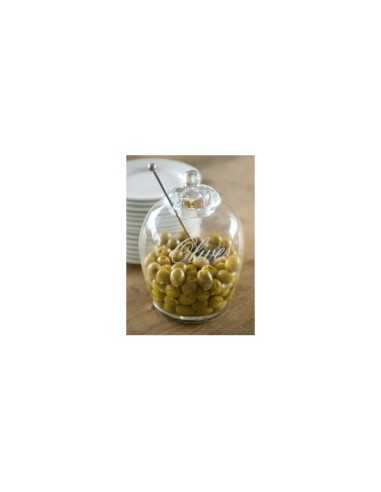 RIVIERA MAISON porta olive glass olives jar RIV117450  | Futurartshop.com