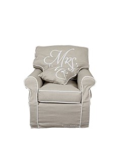 Mrs. Lady armchair chair, linen P0021055  | Futurartshop.com