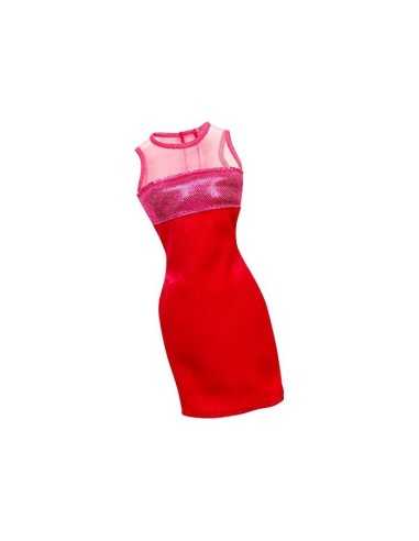 vestitino tubo rosso Barbie MATCFX65/CFX68 Mattel | Futurartshop.com