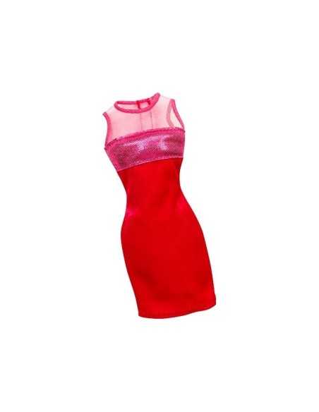 vestitino tubo rosso Barbie MATCFX65/CFX68 Mattel | Futurartshop.com
