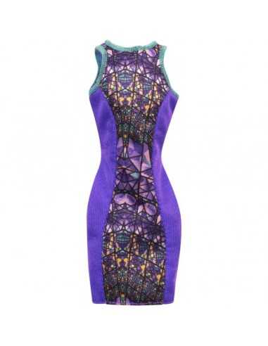 barbie long tube dress lilac MATCFX65/CFX69 Mattel | Futurartshop.com