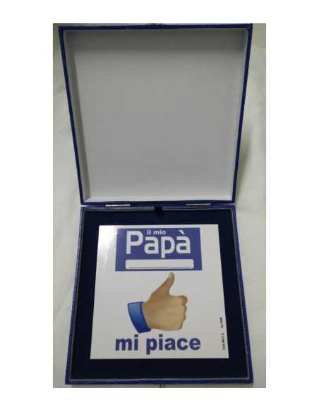 Targa il mio papà mi piace  DOR4837 2 Cartorama | Futurartshop.com