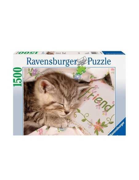 puzzle gattino addormentato 1500 pezzi 121780 Ravensburger | Futurartshop.com