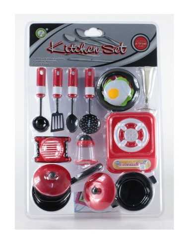 set kitchen with pots and ladles 2 models MAG399560 Grandi giochi | Futurartshop.com