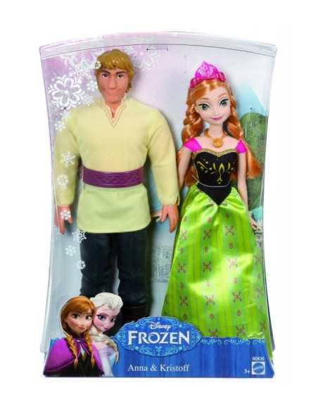 Anna doll with Kristoff 30 cm MATBDK35 Mattel | Futurartshop.com