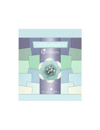 Blue sparkle finish paper QUO52680O Quo vadis | Futurartshop.com