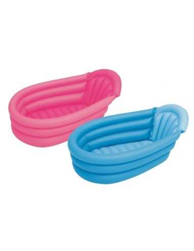 bagnetto 3 anelli baby piscina gonfiabile azzurro e rosa MAG51113 Grandi giochi | Futurartshop.com