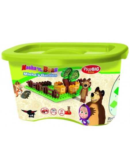 Masha and the bear garden Playset 21 building blocks SIM800057092 Simba Toys | Futurartshop.com