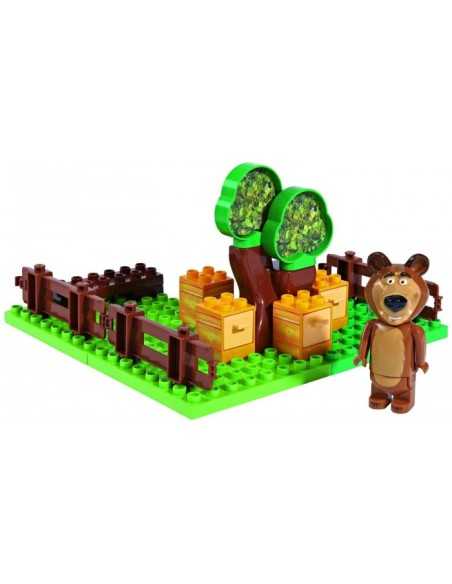 Masha and the bear garden Playset 21 building blocks SIM800057092 Simba Toys | Futurartshop.com