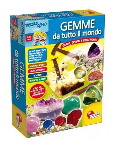kit scientifico per gemme preziose piccolo genio BIM0003432 Lisciani | Futurartshop.com