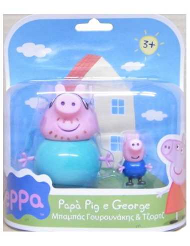 Peppa pig George pair characters with dad GIOCCP01470 Giochi Preziosi | Futurartshop.com