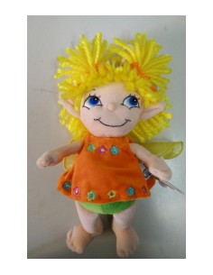 peluche bambolina farfallina 30 centimetri con vestito arancione LAG720663/ARA Lelly | Futurartshop.com