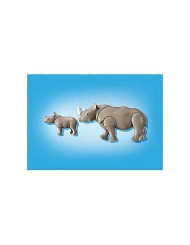 Rinoceronte con Cucciolo in bustina PLA6638 Playmobil | Futurartshop.com
