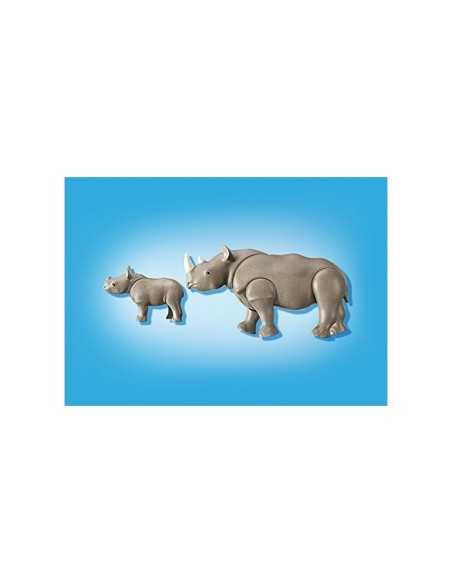 Rinoceronte con Cucciolo in bustina PLA6638 Playmobil | Futurartshop.com