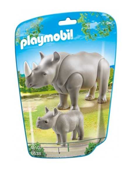 Rinoceronte con Cucciolo in bustina PLA6638 Playmobil | Futurartshop.com