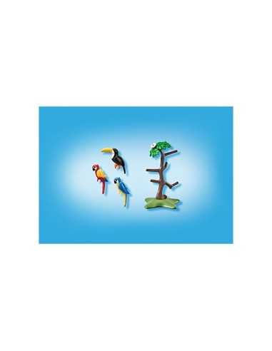 Pappagalli e tucano su albero in bustina PLA6653 Playmobil | Futurartshop.com