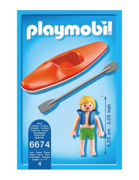 Playmobil guy with Canoe PLA6674 Playmobil | Futurartshop.com