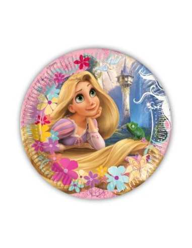 10 confection plates Rapunzel 20 cm 2128851781348 New Bama Party | Futurartshop.com