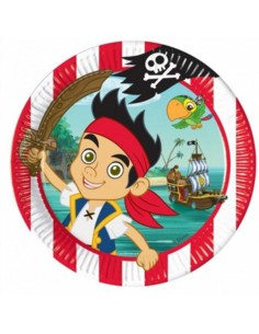 8 Piatti Jake il pirata 20 cm 2143233091136 Magic World Party | Futurartshop.com