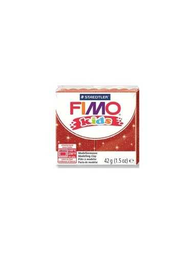 Fimo stick kids red glitter 42gr 212 LAG0003621 Staedtler | Futurartshop.com