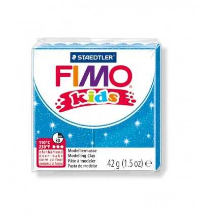 Fimo Knete Kinder blau Glitter 42gr 312 0003623 Staedtler- Futurartshop.com