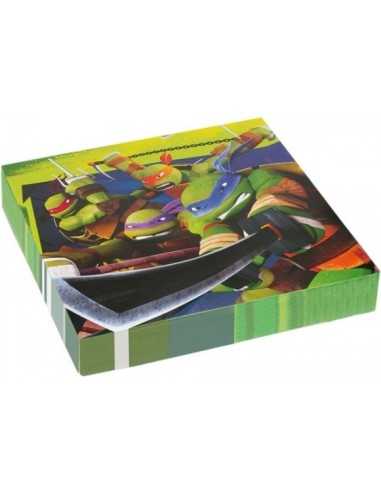 20 tovaglioli di carta tartarughe ninja COMCMG552467 Como Giochi  | Futurartshop.com