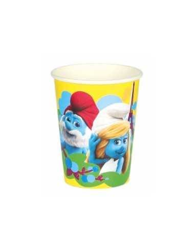 8 paper cups Smurfs 20 CL NBP0000671 New Bama Party | Futurartshop.com