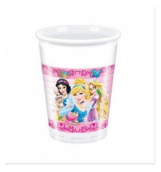 8 tazas de plástico 200 ml princesas de disney 5031333A New Bama Party- Futurartshop.com