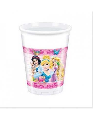 8 plastic cups 200 ml disney princesses GIP5031333A New Bama Party | Futurartshop.com