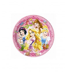 8 20 cm plates disney princesses 4072287B New Bama Party- Futurartshop.com