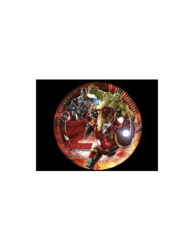 8 piatti 20 centimetri avengers age of ultron GIP5032307A New Bama Party | Futurartshop.com