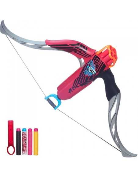 Nerf Rebelle Strongheart Arco fuxia con 4 dardi HASB0862EU40/B0864 Hasbro | Futurartshop.com