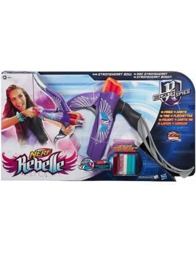 Nerf Rebelle Strongheart Arco Lilla con 4 dardi HASB0862EU40/B0863 Hasbro | Futurartshop.com