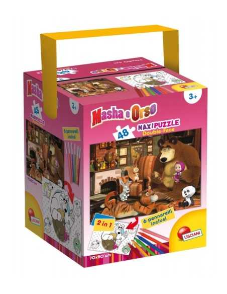 double-faced puzzle masha and the bear 48 pieces FUT0003682 Lisciani | Futurartshop.com