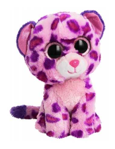 Plush pink Leopard 15 cm glamour TOY36085  | Futurartshop.com