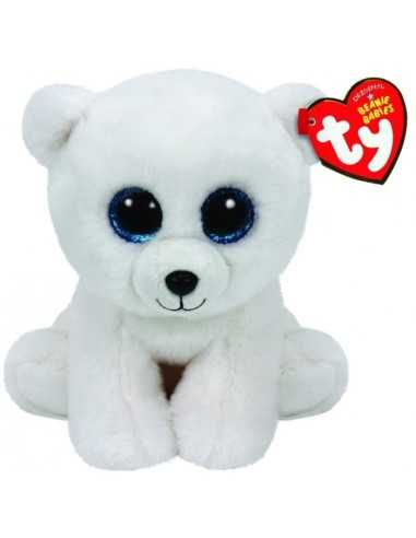 Plush beanie babies bear 15 cm arctic TOY42108  | Futurartshop.com