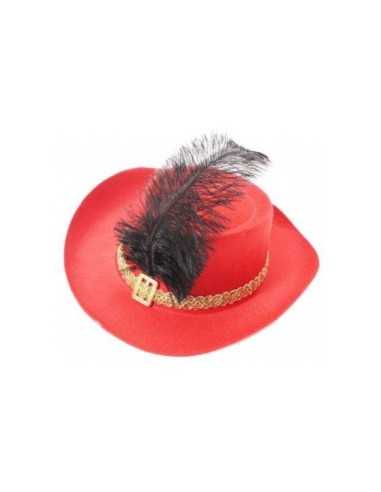 Cappello moschettiere rosso  Veneziano | Futurartshop.com