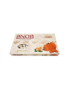 Sugared almonds toasted almond cream baba Snob covered with milk chocolate Gr. 500 140297 Confetti Crispo | Futurartshop.com