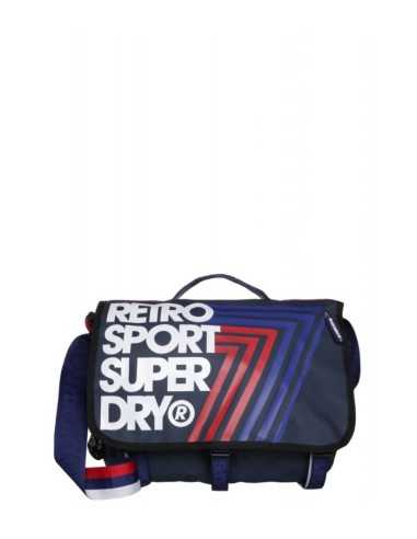 tracolla postina superdry retro laptop colore dark navy PANU91KD022 Panini | Futurartshop.com